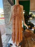 PEARL & CAVIAR ZAKAR MAXI DRESS HYDRA MONOCHROME