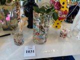 LOT CONSISTING OF (2) SELETTI TOILETPAPER VASES