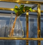 GLASS SHOPPING BAG VASES