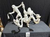 MONKEY CHANDELIER WHITE