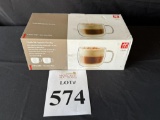 ZWILLING DOUBLE WALL CAPPUCCINO GLASS MUGS