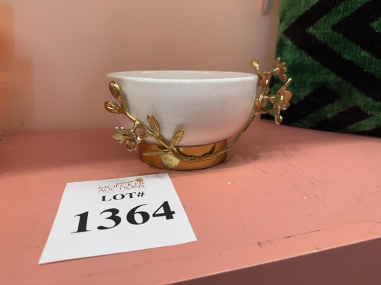 ZODAX TAVOLO CERAMIC BOWL WITH FLORAL SMALL