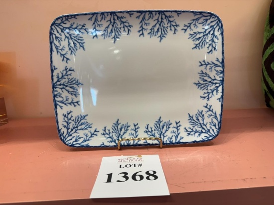 CATCHII BLUE RECTANGLE DINNER/SERVING PLATES