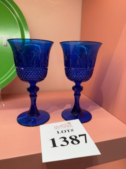 SET OF (2) MARIO LUCA GIUSTI ITALIA WINE GLASSES