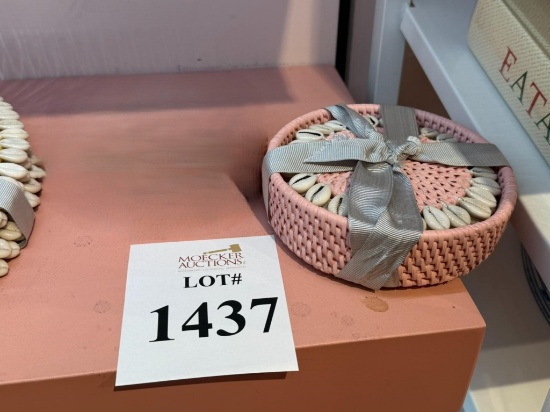 MODE LIVING SHELL COASTERS SET (PINK)