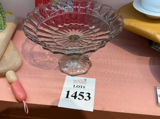 ALL'ORIGINE GLASS CLAKE SERVING STAND (CLEAR)