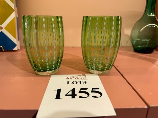 ZAFFERANO PERLE GLASSES (GREEN)
