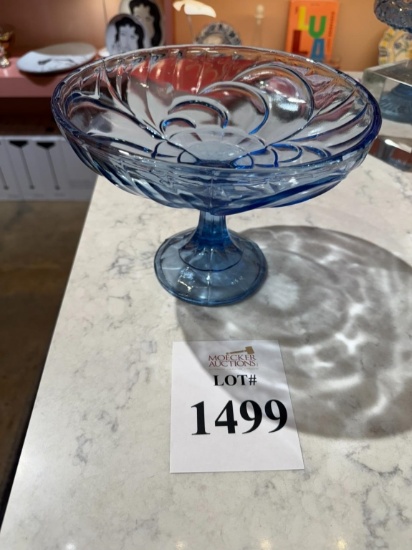 ALL'ORIGINE GLASS CAKE SERVING STAND (BLUE)