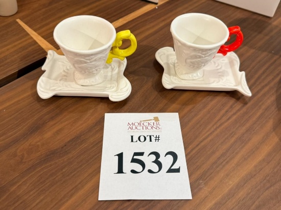 SELETTI I WARES COFFEE CUP WITH SAUCER