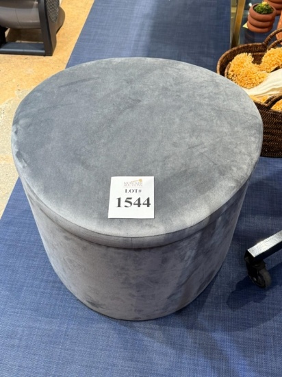 ELK HOME LINDER OTTOMAN (CHARCOAL GRAY)