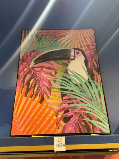 FRAME FLUO TOUCAN FRAMED PRINT