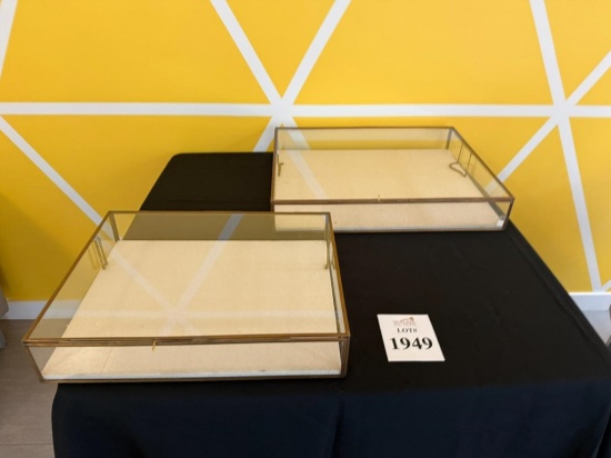 GLASS JEWELRY DISPLAY CASES