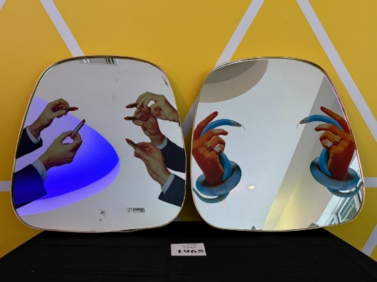 SELETTI TIOLETPAPER MIRRORS (HAND SNAKES) (LIPSTICKS)