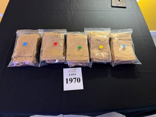 LOT CONSISTING OF (51) SMALL BURLAP BAGS