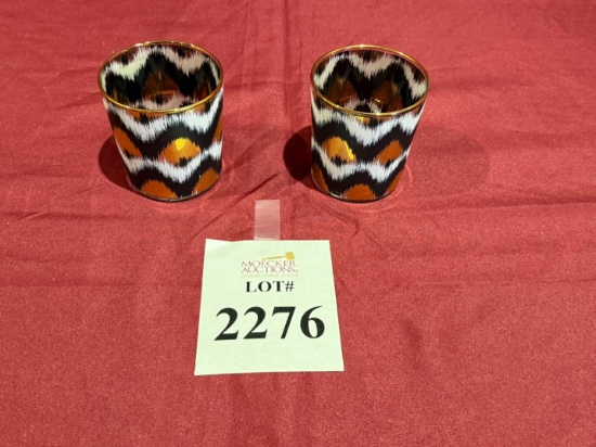 IKAT GOLD BLACK TUMBLERS