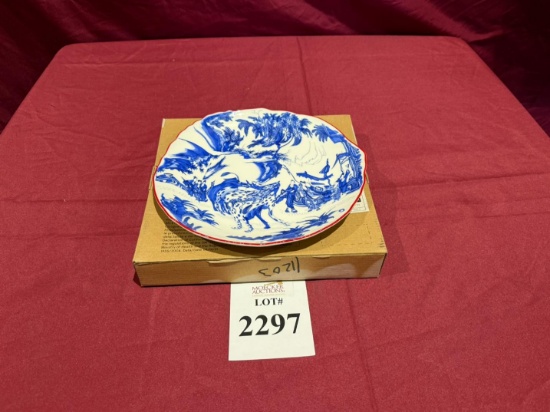 CLASSICS ON ACID BLUE CHINOISERIE DINNER PLATE