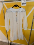 EXETERA EYELET WHITE DRESS SIZE 4