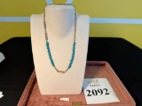 LETTER V PENDANT NECKLACE