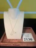 LETTER Y NECKLACE, DIPPED IN 24KT GOLD
