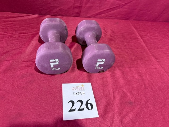POWER SYSTEMS 15 LB. DUMBBELLS