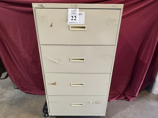HON 4 DRAWER LATERAL FILE CABINET