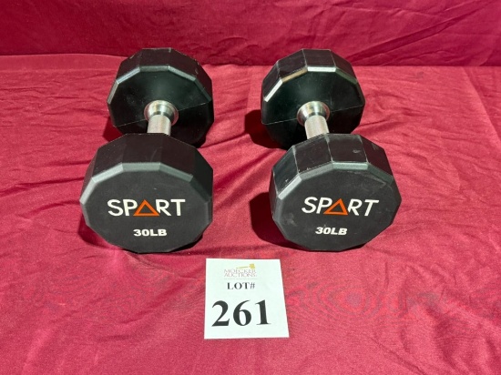 SPART BRAND HEX DUMBBELLS 30 LB.