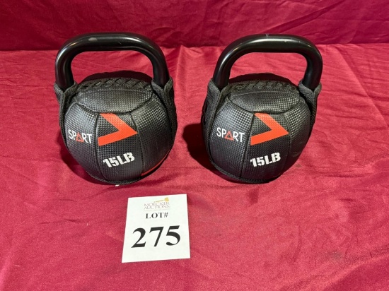 SPART BRAND KETTLE BELLS 15 LB.