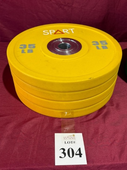 SPART RUBBER BUMPER PLATES 35 LB.