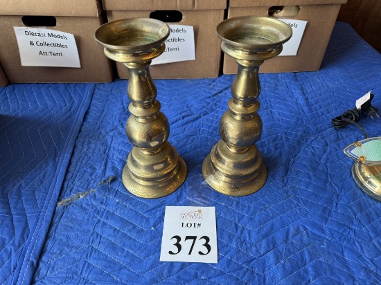 BRASS CANDLESTICK HOLDERS