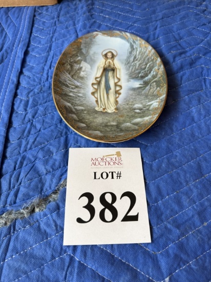 BRADFORD EXCHANGE OUR LADY OF LOURDES PLATE