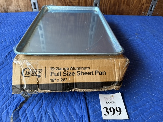CHOICE ALUMINUM FULL SIZE SHEET PANS (NEW IN BOX) 19 GAUGE