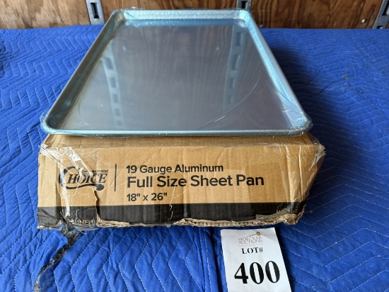 CHOICE ALUMINUM FULL SIZE SHEET PANS (NEW IN BOX) 19 GAUGE