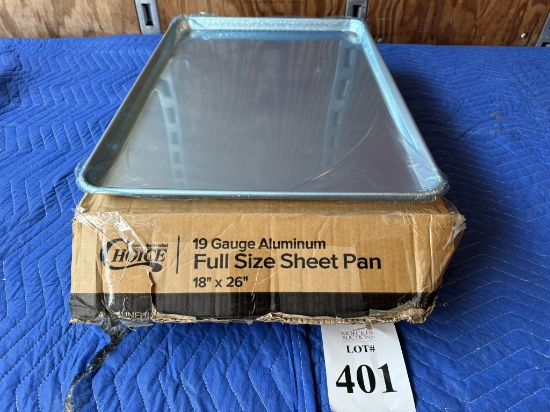 CHOICE ALUMINUM FULL SIZE SHEET PANS (NEW IN BOX) 19 GAUGE