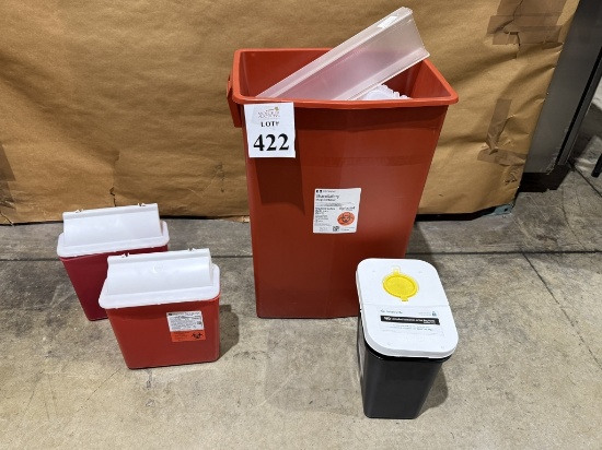 LOT CONSISTING OF ASSORTED SHARPS CONTAINERS