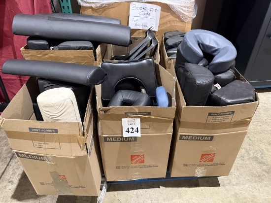 LOT CONSISTING OF ASSORTED MASSAGE TABLE PILLOWS