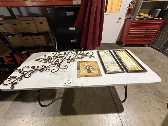 LOT CONSISTING OF (4) ASSORTED HOME DÉCOR ITEMS