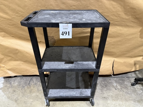 THE TUFFY PLASTIC ROLLING UTILITY CART