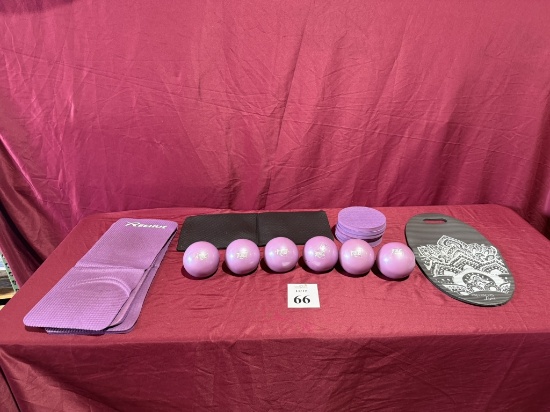LOT CONSISTING OF PLASTIC EXERCISE BALLS