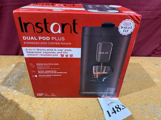 INSTANT DUAL POD PLUS ESPRESSO AND COFFEE MAKER
