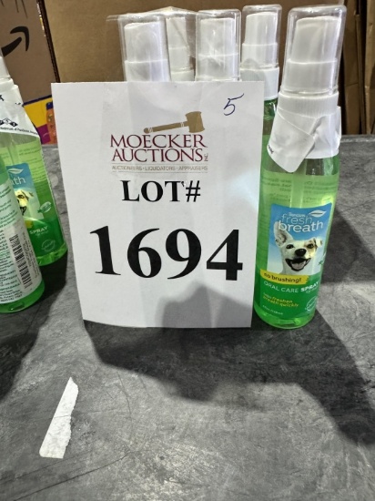 LOT CONSISTING OF (5) TROPICLEAN FRESH BREATH