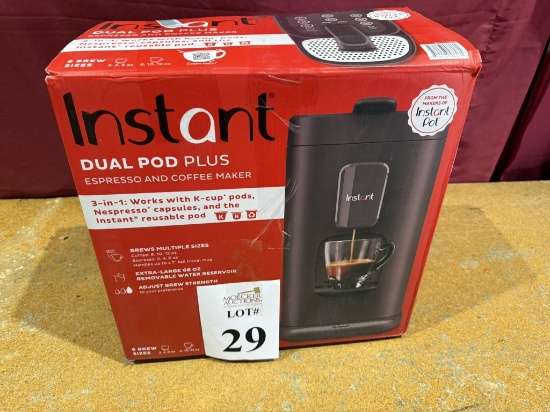 INSTANT POT DUAL POD PLUS ESPRESSO & COFFEE MAKER