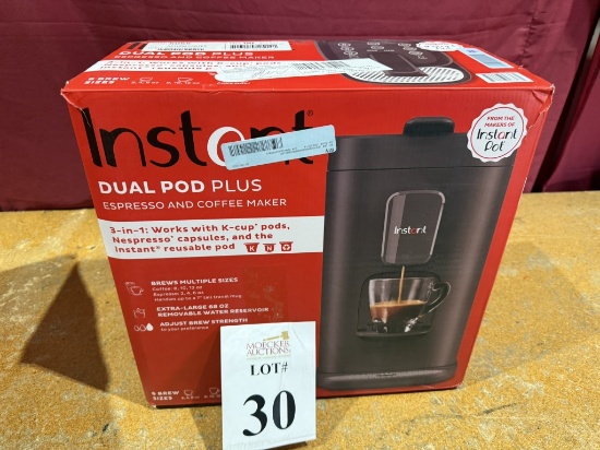 INSTANT POT DUAL POD PLUS ESPRESSO & COFFEE MAKER