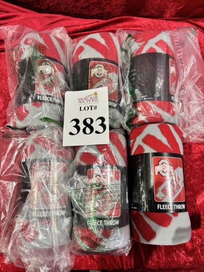 OHIO STATE BUCKEYES FLEECE THROWS 50" X 60"