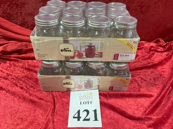 CASES OF KERR 16 OZ MASON JARS (12 JARS PER CASE)