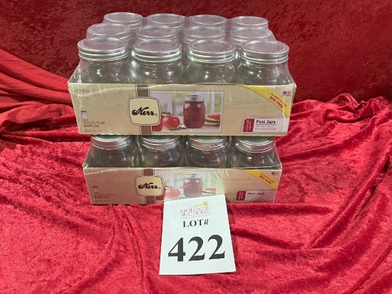 CASES OF KERR 16 OZ MASON JARS (12 JARS PER CASE)