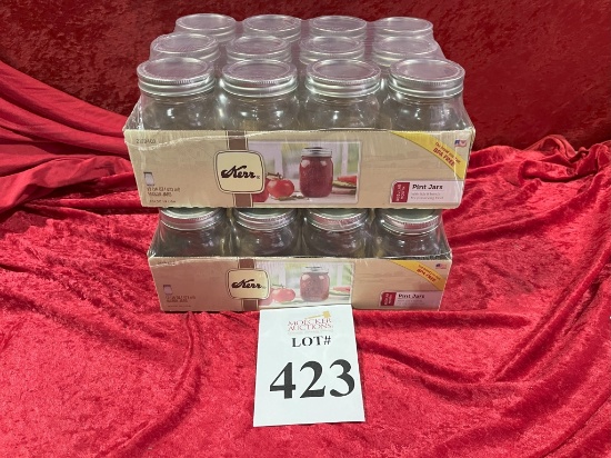 CASES OF KERR 16 OZ MASON JARS (12 JARS PER CASE)