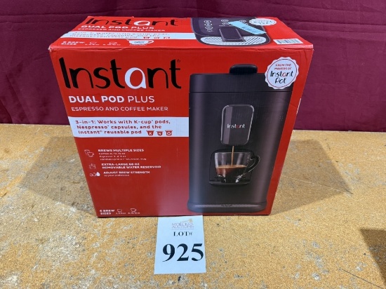 INSTANT DUAL POD PLUS ESPRESSO AND COFFEE MAKER