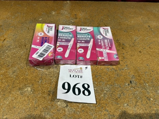 LOT CONSISTING OF (4) 1 FIRST RESPONSE PREGNANCY