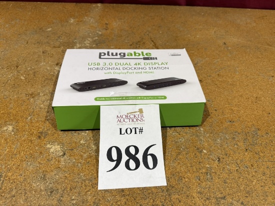 PLUGABLE USB 3.0 DUAL 4K DISPLAY DOCKING STATION