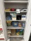 CONTENTS OF METAL STORAGE CABINET